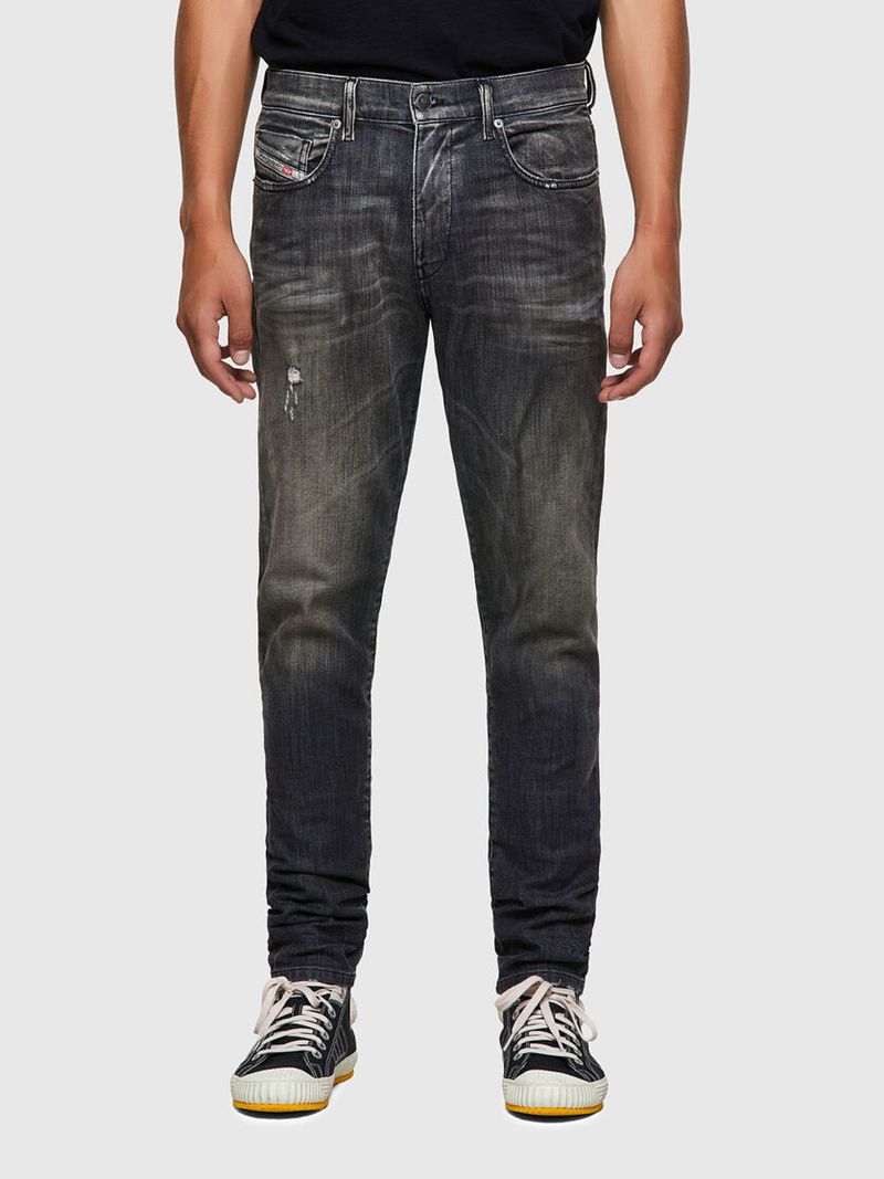 Joggjeans Diesel D-Strukt Slim 09b54 Homem - Pretas/Cinzentas Escuro GYHBO-2876